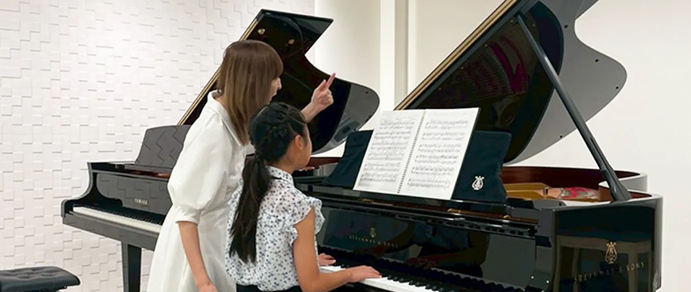 ピアノレッスン風景